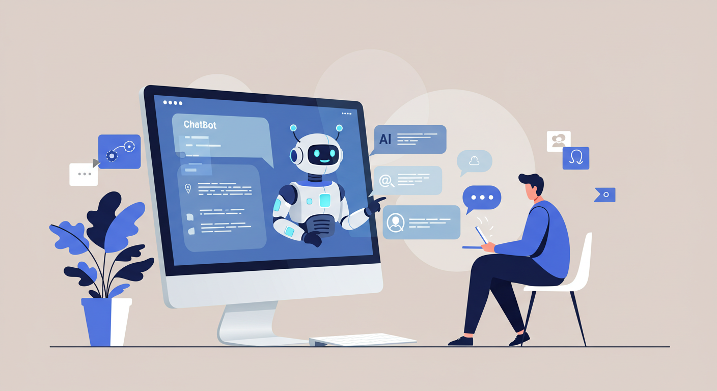 AI chatbot assisting a user with IT questions